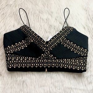 Donated- Glamorous Black & Gold bralette
